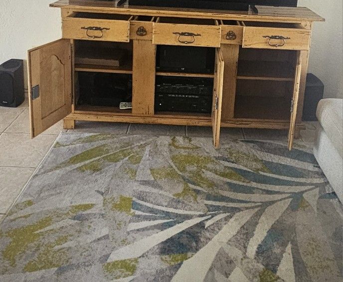 Solid Spalted Maple Wood Buffet 78x20x38