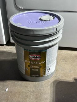 5 Gallon Glidden Premium Exterior Semi-Gloss Paint – Light Lavender / Purple • 5 Galones Pintura Exterior Semi-Brillante – Lavanda Claro / Morado