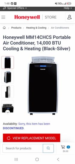 Honeywell MM14CHCS Portable Air Conditioner 14000 BTU