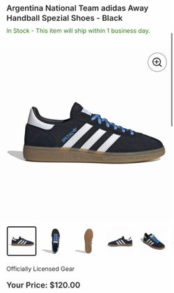 Argentina National Team adidas Away Handball Spezial Shoes - Black