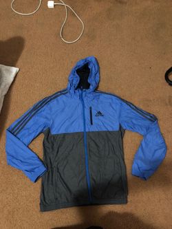 Adidas windbreaker (blue)