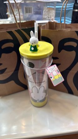 MIFFY + STARBUCKS NEW RELEASE 24oz CUP W/MIFFY STRAW STOPPER