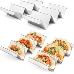 Taco Holders 4 Packs - Stainless Steel