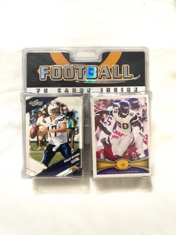 Mint condition sealed never opened Topps & Score 75 count football trading cards