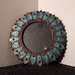 Enamel and rhinestone picture frame