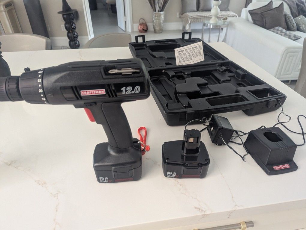 Craftsman cordless drill with two batteries and a charger BRAND NEW