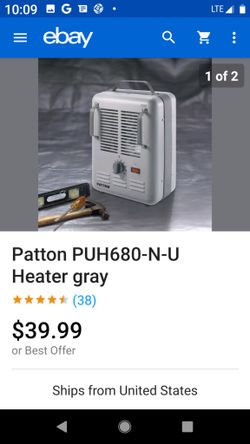 Patton Portable Electric Space Heater for Sale in Claremont, CA - OfferUp