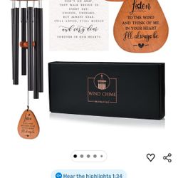 Memorial Wind Chimes for Loss of Loved One, Sympathy Wind Chimes Gift, Bereavement Gifts, Beautiful Outdoor Garden Decor with Soothing Melodic Tones