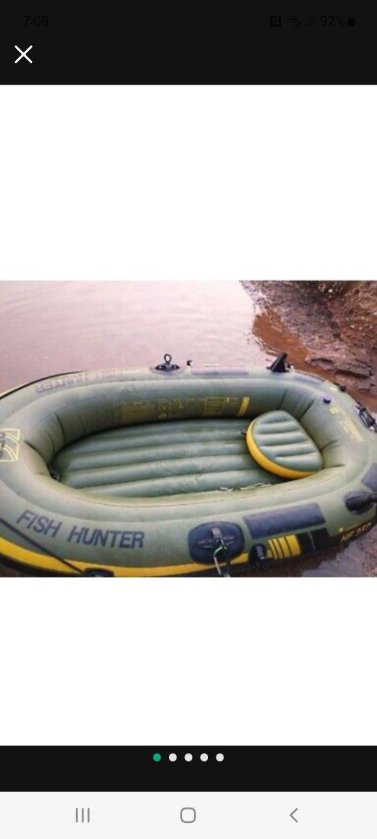 New Sevylor Fish Hunter 250inflatable Raft 