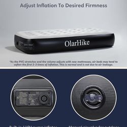 Brand New. OlarHike Inflatable Twin Air Mattress with Built in Pump,18" Elevated Durable
