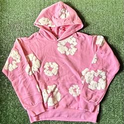 pink denim tears hoodie
