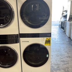 Lg Stacked, Washer And Gas Dryer