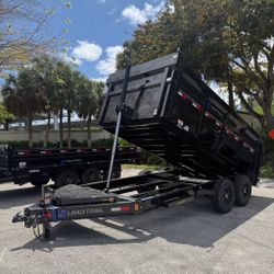 Load Trail 7 × 14 Dump Trailer 14k