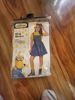 Kids Kevin Minion Bling Dress Costume