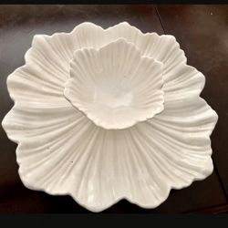 Vintage Whittier Potteries Chip & Dip Set #453