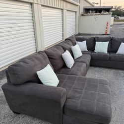 Large Sectional Sofa with Chaise $840 or best offer