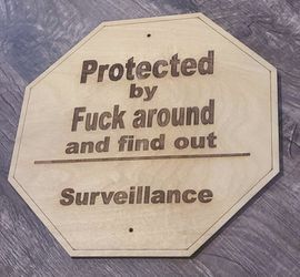 Protected By Sign  Thumbnail