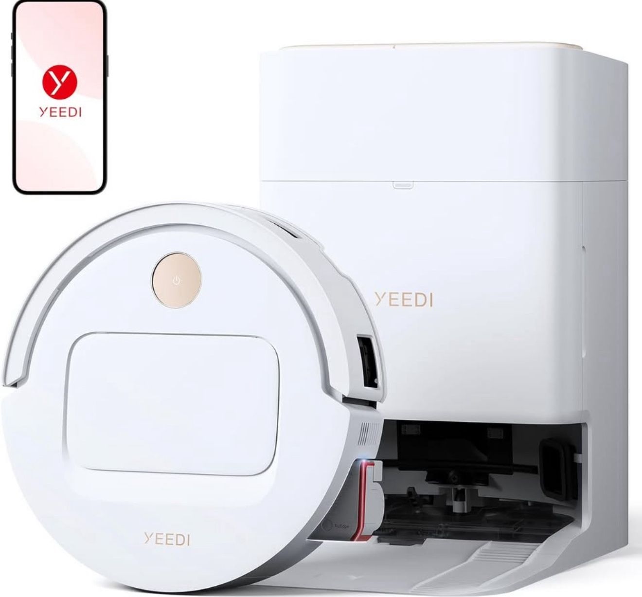 NEW! In the box! Never used! Yeedi M14 Plus Robot Vacuum and Mop with All-in-One Station, 18000Pa, OZMO Roller Instant Self-Washing Mopping, 167℉ Hot