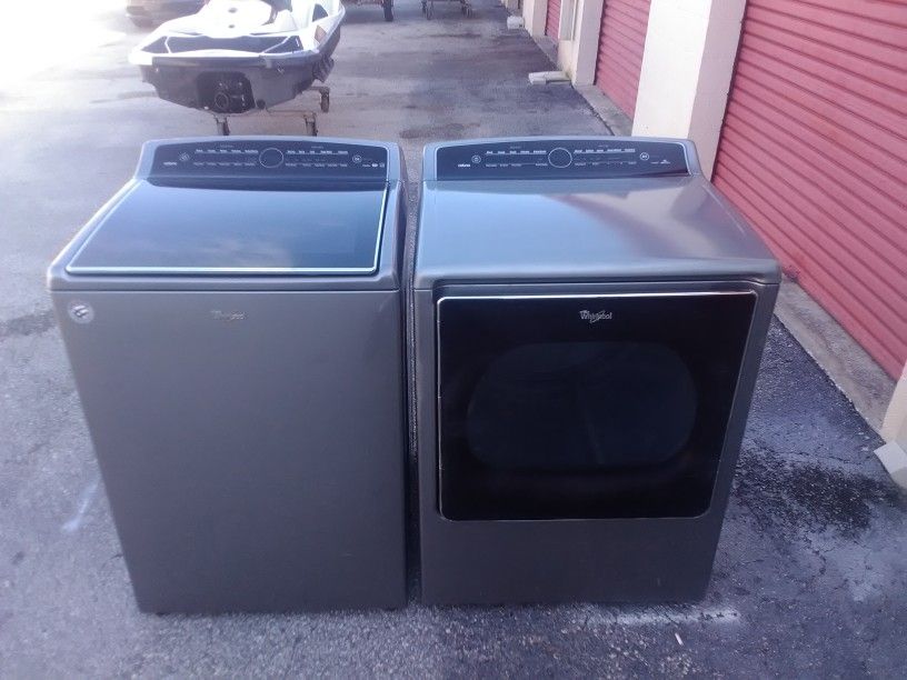 Whirlpool Stainless Steel Washer/Dryer $650.00