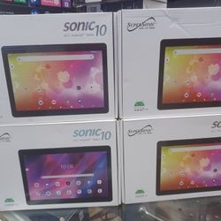 10" Screen Android Tablets By Supersonic.  Latest Android 14.0.  Webcam Bluetooth WiFi.  Brand New 