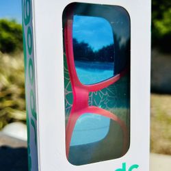 Goodr "Flamingos on a Booze Cruise" sunglasses. They are part of Goodr's classic OG lineup, known for being lightweight, non-slip, and polarized. 