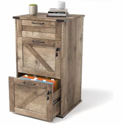 3-drawer lockable filing cabinet, home office file organizer