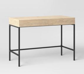 Oak Desk with Charging Station
