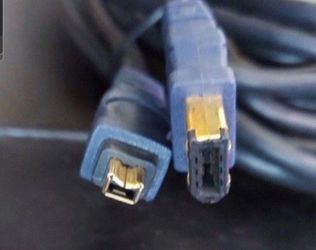 IEEE 1394 4-Pin/6-Pin Male To Male  400 Mbps FireWire Cable  Sb6