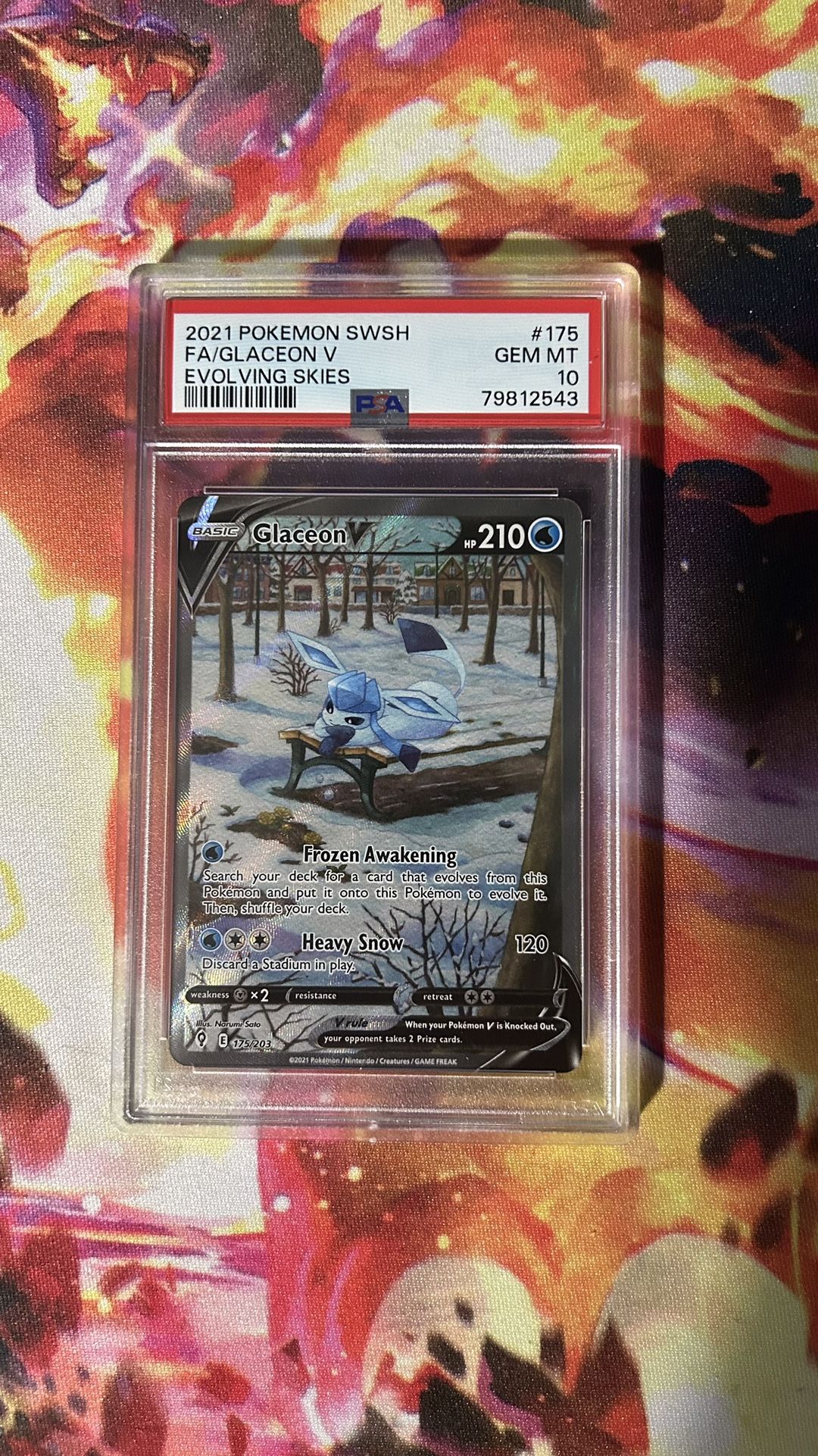 Pokémon Glacéon V Alter Art PSA 10