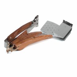 New in box (3-Piece) Vineyard Safe-Scrub BBQ Tool Set