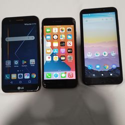 3 TELEFONOS LIBERADOS