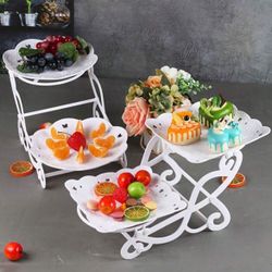 Plastic Dessert tray, in Round or Square
