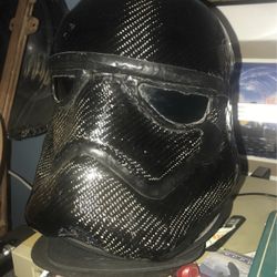 Hand Crafted Carbon Fiber Storm Trooper Helmet