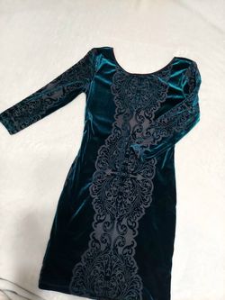 Velvet Green Dress