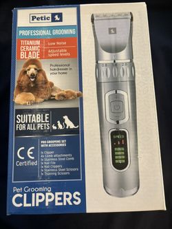 Dog Grooming Kit Clippers Low Noise