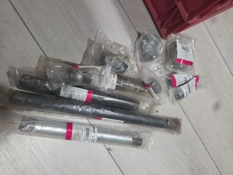 Galvanized Steel Pipe Nipples and Fittings Lot
