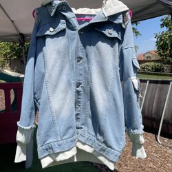 Denim Hooded Naruto Jacket 