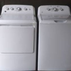 GE WHITE TOP LOADER WASHER AND DRYER SET ......$ 500