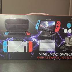 Nintendo Switch Kit (12 Pieces Accessories) NEW