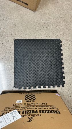 Black Foam Puzzle Exercise Mat