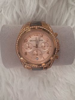 Michael kors  rose gold metal tortorse