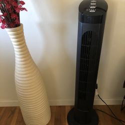 Open Box Cascade Tower Fan With Remote Control 