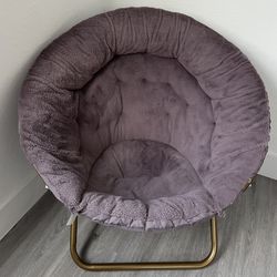 Purple Foldable Saucer Chair 