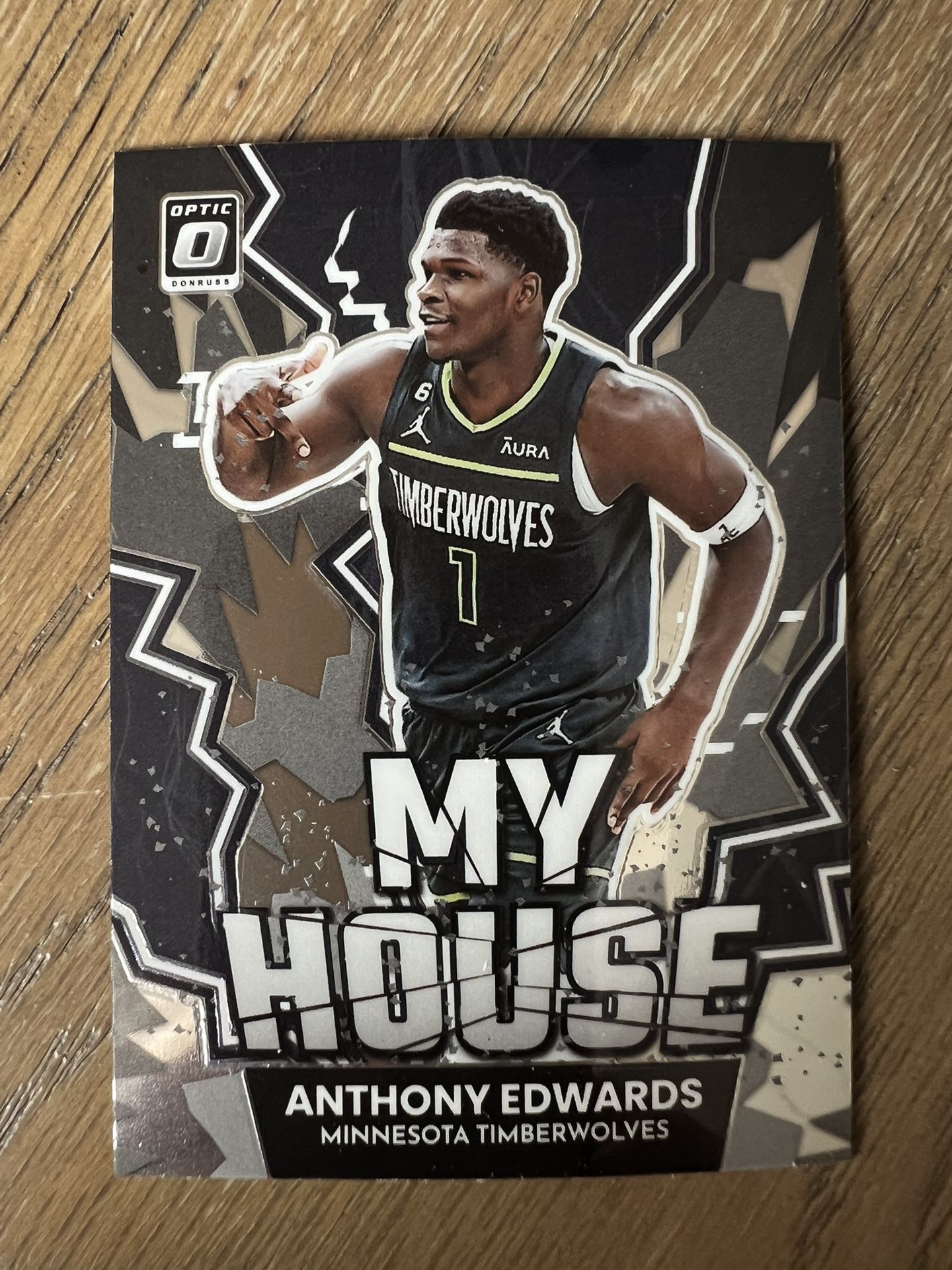 2022-23 Donruss Optic My House Anthony Edwards #19 Minnesota Timberwolves