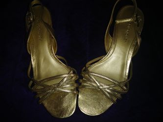 Womens gold dress shoes