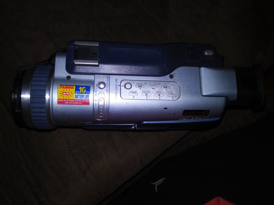 Sony camcorder with charger