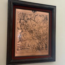 Vintage AZ Copper Framed Art