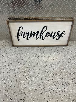 Farmhouse sign
