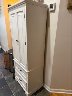 White storage cabinet