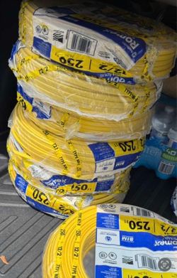 Electrical wire romex 12/2 rolls of 250ft